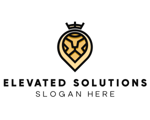 Deluxe Crown Lion logo design