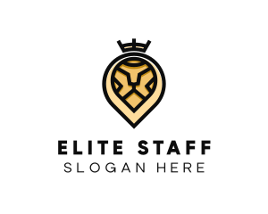 Deluxe Crown Lion logo design