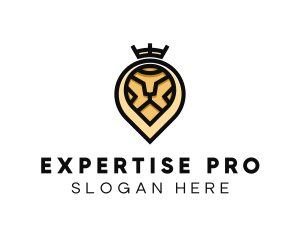 Deluxe Crown Lion logo design