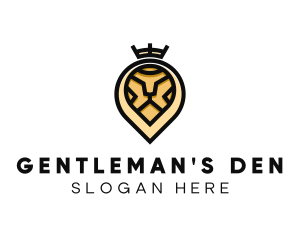 Deluxe Crown Lion logo design