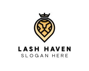 Deluxe Crown Lion logo design