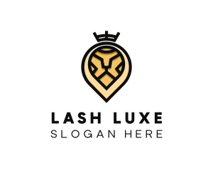 Deluxe Crown Lion logo design