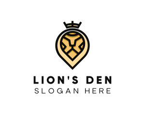 Deluxe Crown Lion logo design