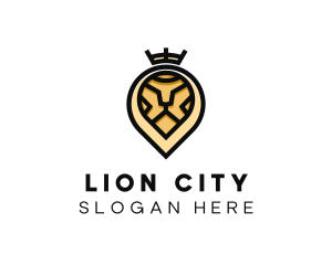 Deluxe Crown Lion logo design