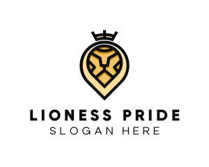 Deluxe Crown Lion logo design