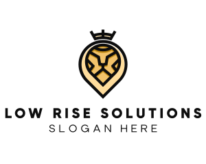 Deluxe Crown Lion logo design