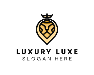 Deluxe Crown Lion logo design