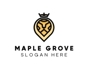 Deluxe Crown Lion logo design