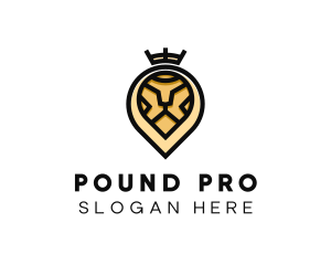 Deluxe Crown Lion logo design