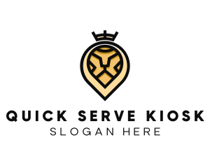 Deluxe Crown Lion logo design