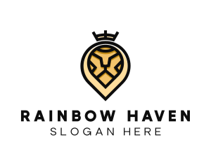 Deluxe Crown Lion logo design