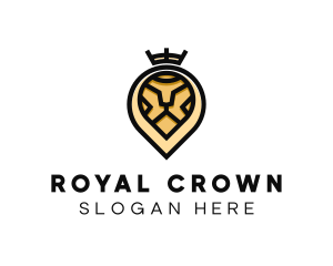 Crown - Deluxe Crown Lion logo design