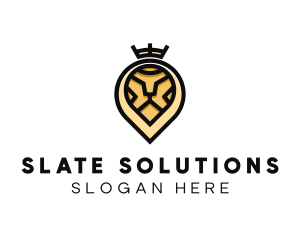 Deluxe Crown Lion logo design