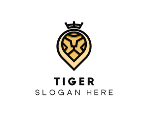 Deluxe Crown Lion logo design