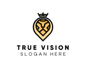 Deluxe Crown Lion logo design