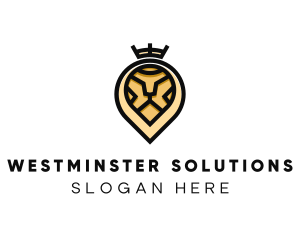 Deluxe Crown Lion logo design