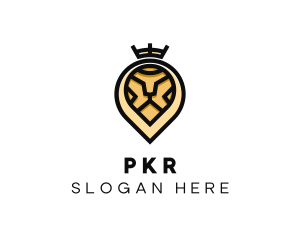 Deluxe Crown Lion logo design