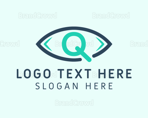 Eye Care Letter Q Logo