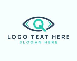 Optical - Eye Clinic Letter Q logo design