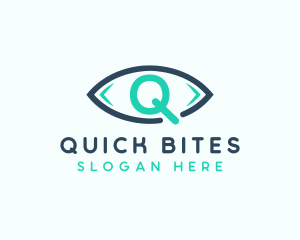 Eye Clinic Letter Q logo design