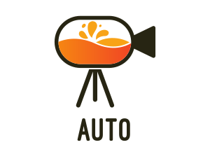 Outdoor-cinema - Video Camera Juice logo design