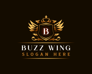 Wings Crown Event logo design