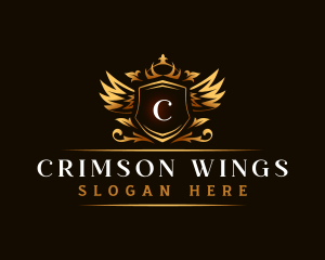 Wings Crown Event logo design