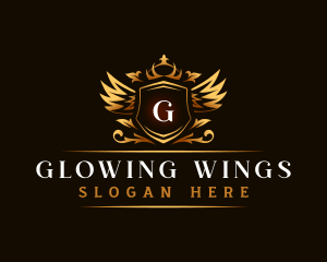 Wings Crown Event logo design