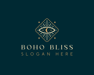 Celestial Boho Eye logo design