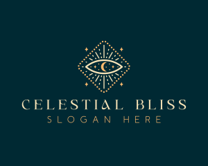 Celestial Boho Eye logo design