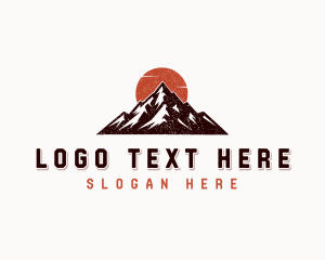 Tourist - Outdoor Peak Mountain Adventure logo design