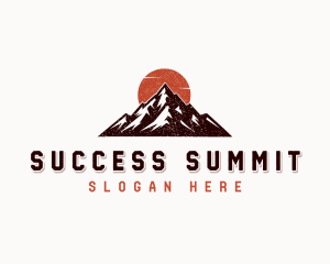 Outdoor Peak Mountain Adventure logo design