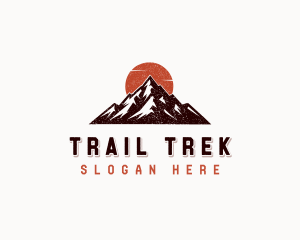 Hiker - Outdoor Peak Mountain Adventure logo design