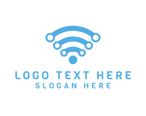 Network - Internet Wifi Network logo design