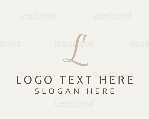 Elegant Letter Boutique Logo