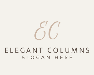 Elegant Letter Boutique  logo design