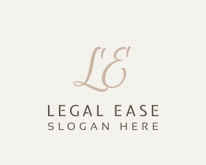 Beauty Salon - Elegant Letter Boutique logo design