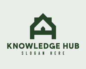 Geometric House Letter A  Logo