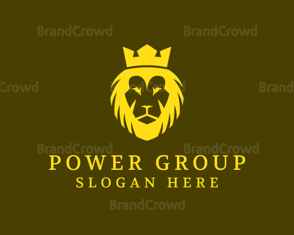 Lion Crown Kingdom Logo