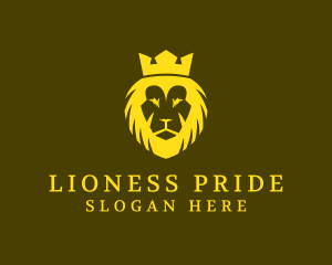 Lion Crown Kingdom logo design