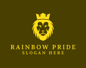 Lion Crown Kingdom logo design