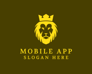 Heraldry - Lion Crown Kingdom logo design