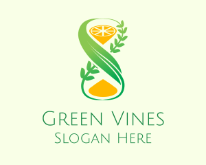 Vines - Hourglass Lemon Vines logo design