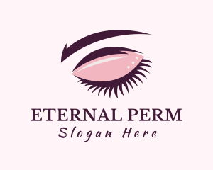 Beauty Eyelash Woman logo design