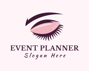 Perm - Beauty Eyelash Woman logo design