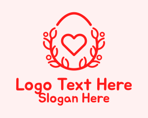 Red Egg Heart Logo