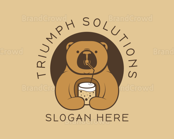 Smoothie Bear Drink Logo