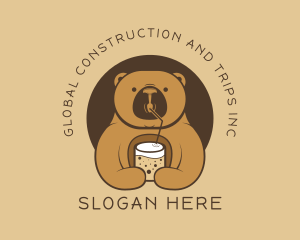 Bear - Smoothie Bear Drink logo design