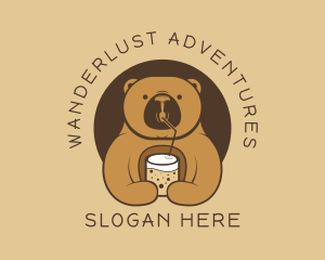 Coffee - Smoothie Bear Drink logo design