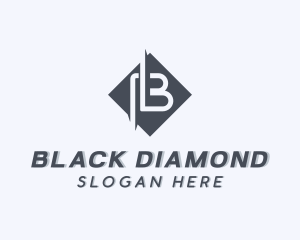 Generic Diamond App Letter B logo design